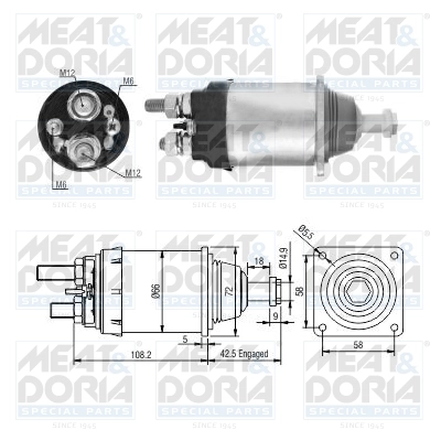 Solenoid Switch, starter